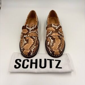 Schutz
Embossed Leather Animal Print Loafers
Women's Size: 7.5 B